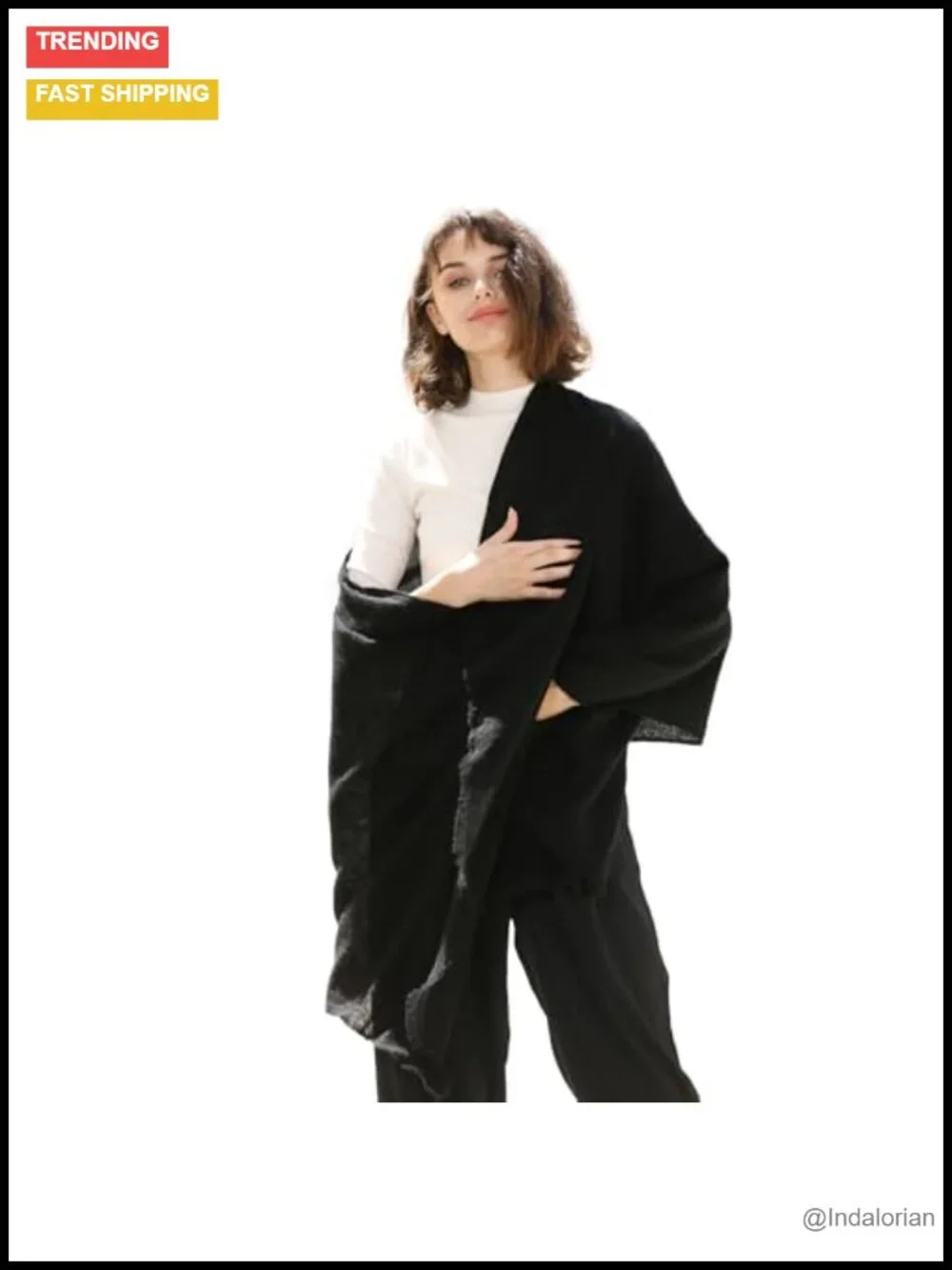 Premium Wool and Yak Wool Wrap Shawl Scarf for Women Travel